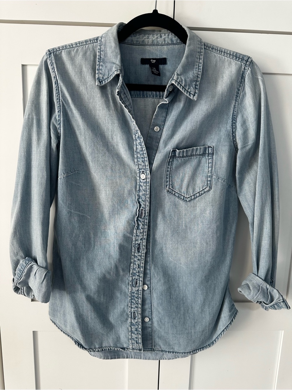 GAP Light Blue Denim Shirt with Chest Pocket